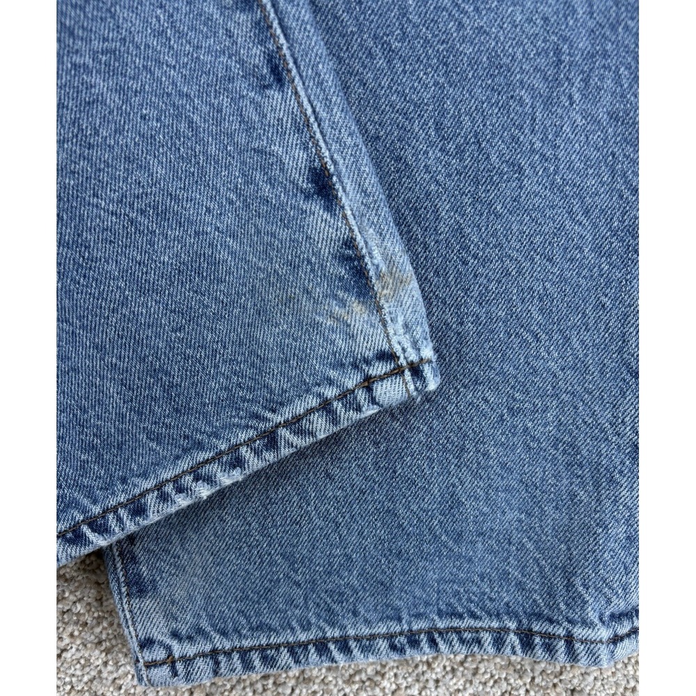 Madewell Baggy Straight Fit Jean Womens 26 Blue Light Wash High Rise 100% Cotton - Picture 5 of 13